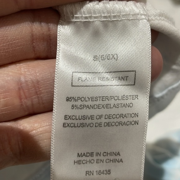 Sweet Dreams S 6/6x short sleeve button down top shorts set blue clouds euc - Picture 7 of 8